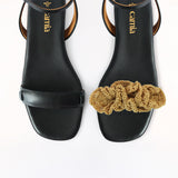 Boho Strap Sand Black Front