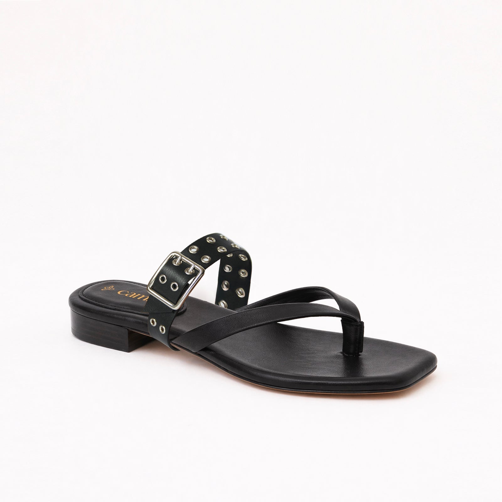 Black Thongs + B.Buckle