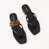 Black Thongs + D.Leopard
