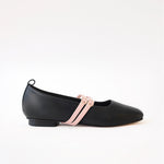 Black - Rose Leather Double Straps