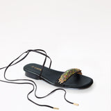 Black Swap Sandal Aqua Black Gladiator