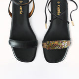 Black Swap Sandal Aqua Black Gladiator