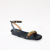Black Swap Sandal Volcanic