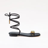 Black Swap Sandal Volcanic Black Gladiator