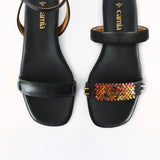 Black Swap Sandal Volcanic Cushion