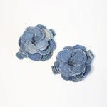 Camia's Upcycled Jean Flower Blue