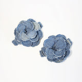 Camia's Upcycled Jean Flower Blue