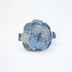 Camia's Upcycled Jean Flower Blue