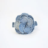 Camia's Upcycled Jean Flower Blue