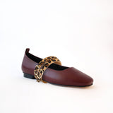 Burgundy Ballet Swap Double Leopard