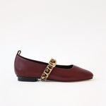 Burgundy - Single Leopard Straps
