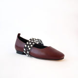 Burgundy Ballet Swap Black Studs