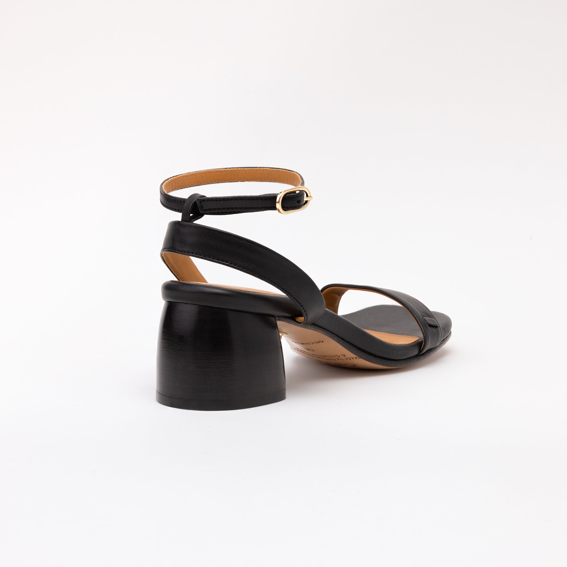 Black Heeled Swap Sandal