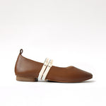 Caramel - Off White Double Lane