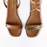 Espresso Swap Sandal Aqua Rose Gladiator