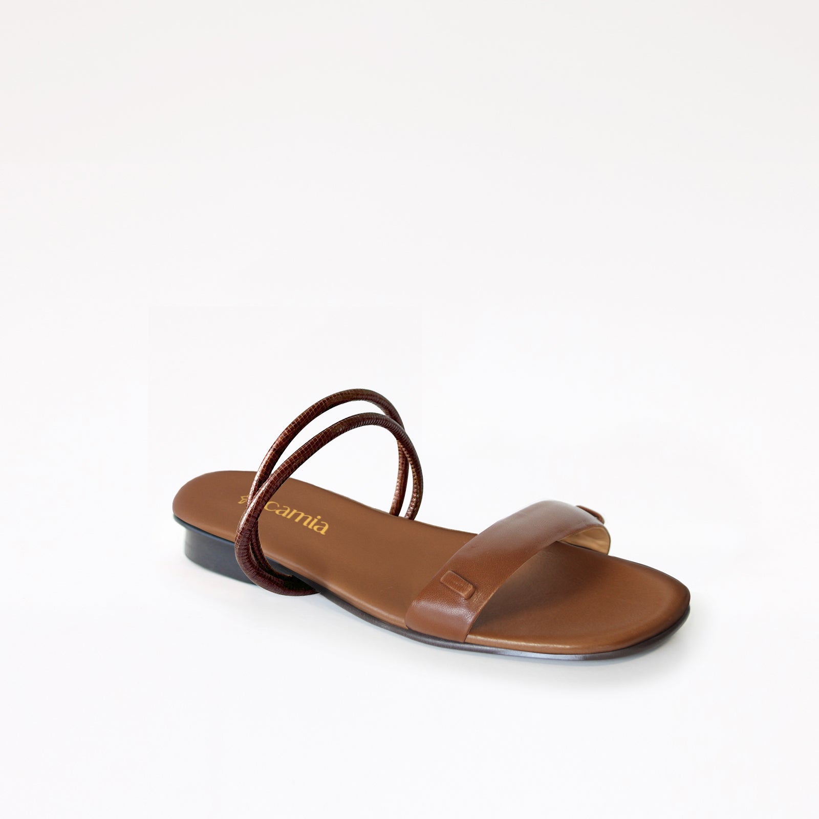 Espresso Swap Sandal Brown Hoops