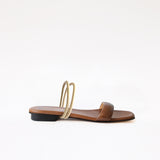 Espresso Swap Sandal Cream Hoops