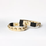 Cream Golden Studs Strap
