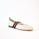 Off White Ballet Swap Burgundy Double Lane
