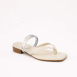 Off White Thongs + Triple Silver
