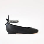 Black- Silver Studs Black Ankle