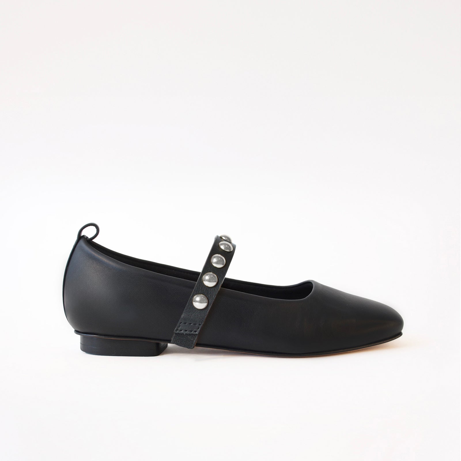 Black- Silver Studs Black Middle