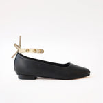 Black- Golden Studs Cream Ankle