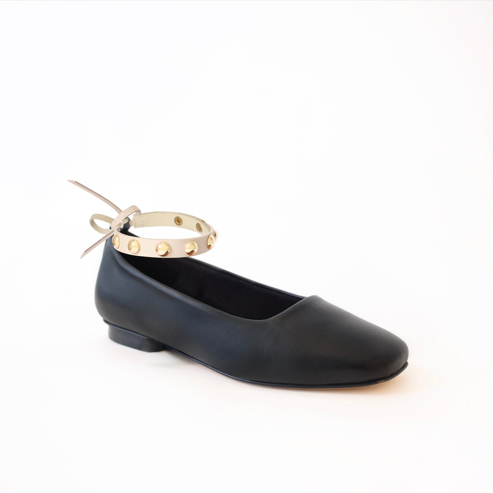 Black Ballet + C.Golden Studs Anklets