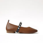 Caramel - Silver Studs Black Middle