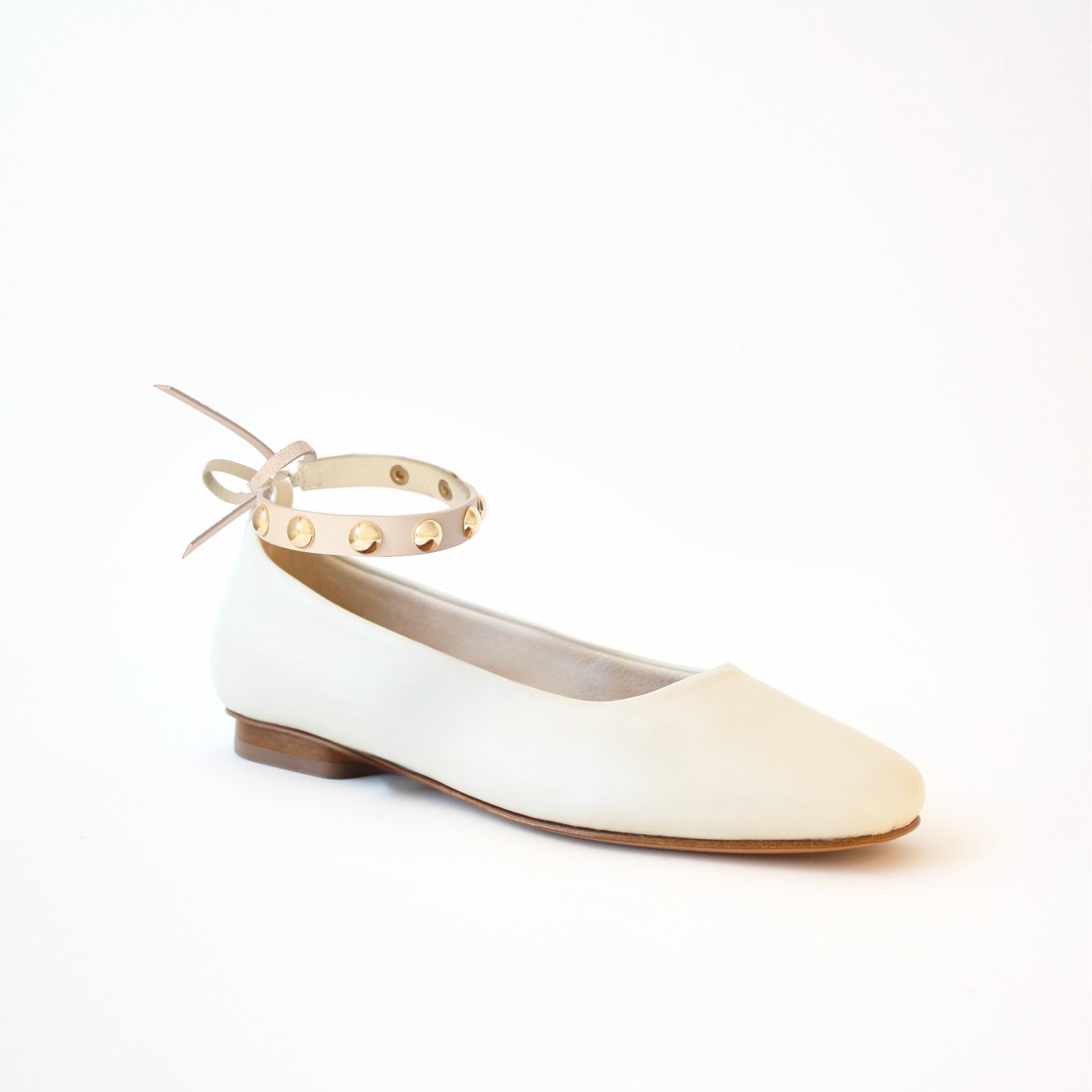 Off White Ballet + C.Golden Studs Anklets