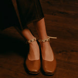 Caramel Ballet + C.Golden Studs Anklets