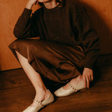 Off White Ballet + C.Golden Studs Strap