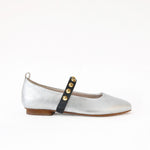 Silver - Golden Studs Black Middle