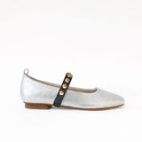 Silver - Golden Studs Black Middle